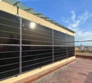 fachada fotovoltaica plaques solars façances