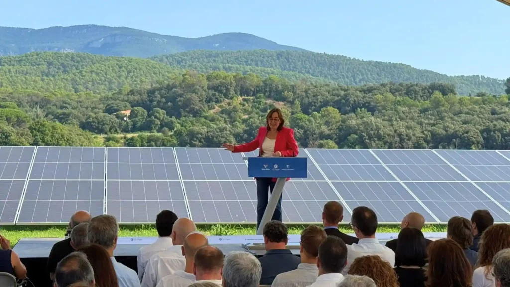 inauguració del parc fotovoltaic més gran de Girona