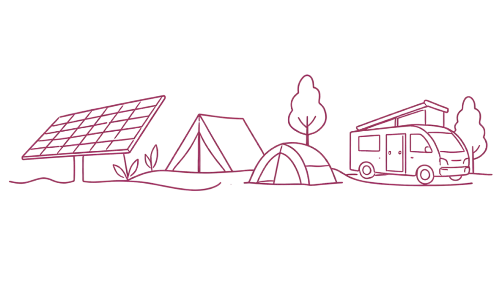 Panells solars campings